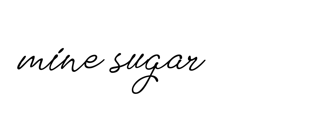 Signature of mine-sugar