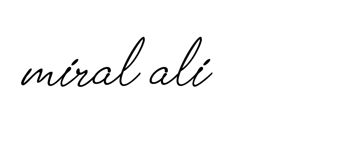 Signature of miral-ali