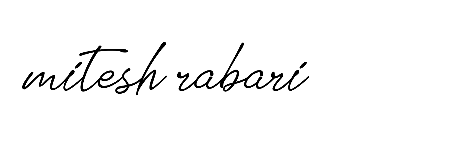 Signature of mitesh-rabari-