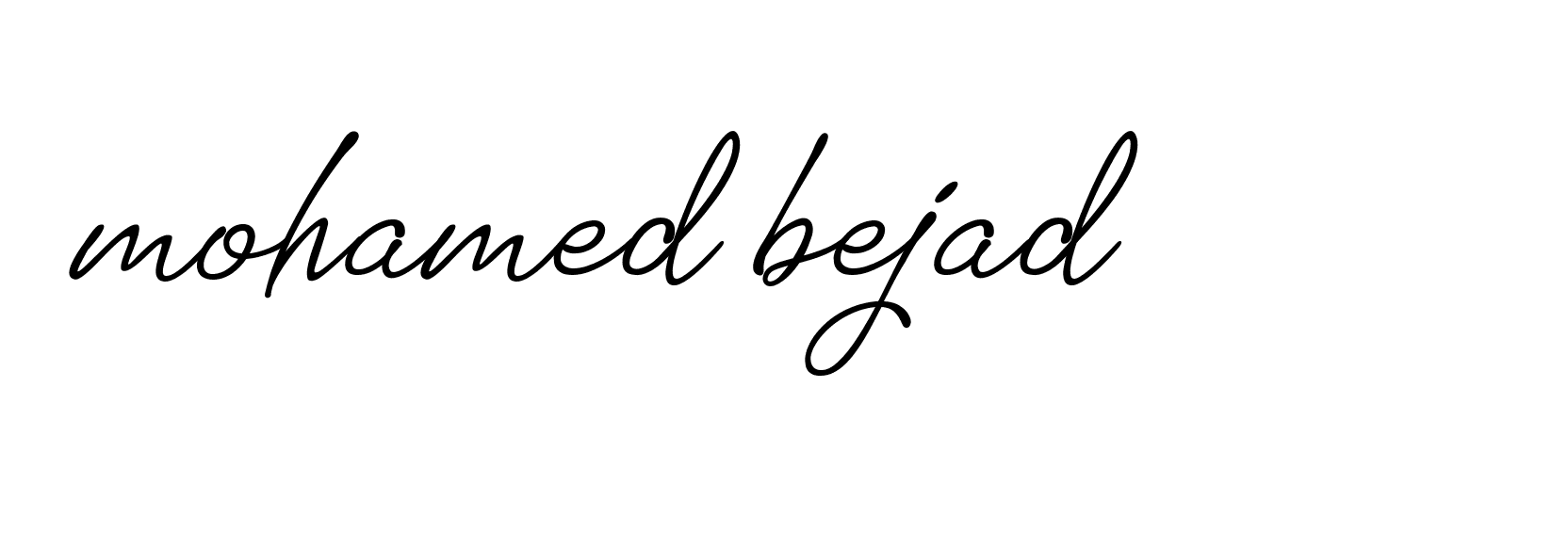 Signature of mohamed-bejad