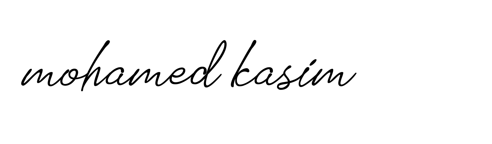 Signature of mohamed-kasim