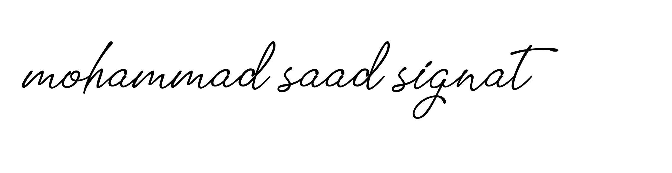 Signature of mohammad-saad-signat