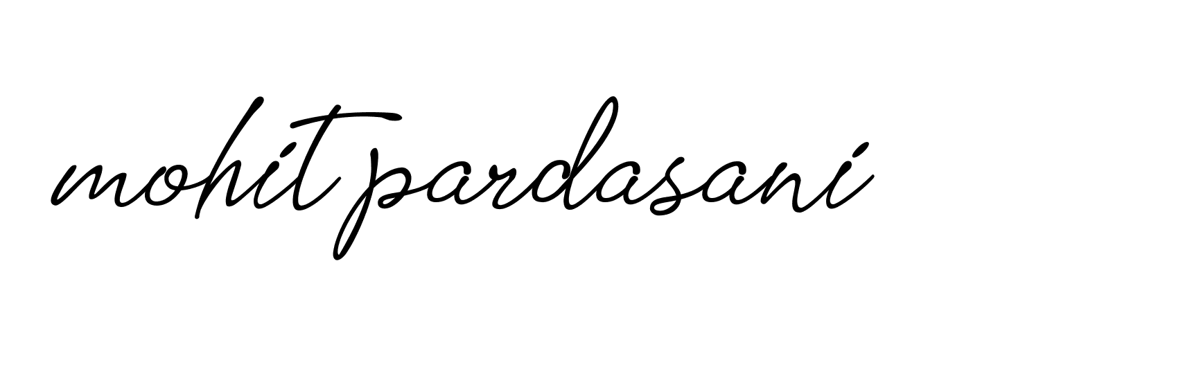 Signature of mohit-pardasani