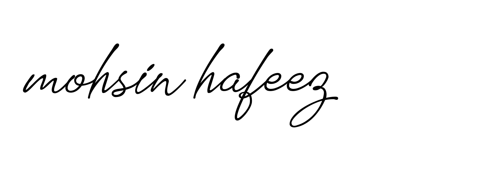 Signature of mohsin-hafeez