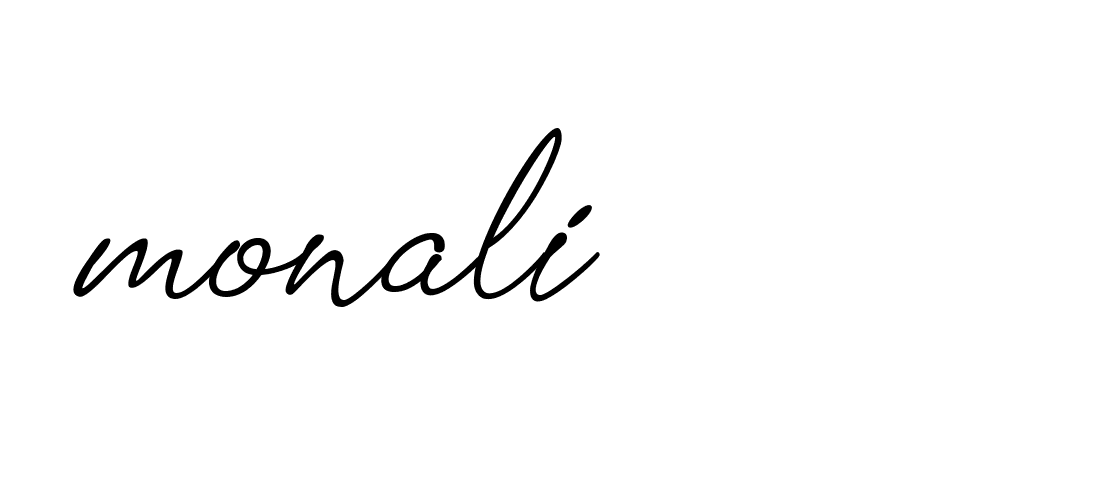 Signature of monali-