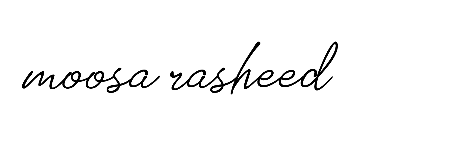 Signature of moosa-rasheed