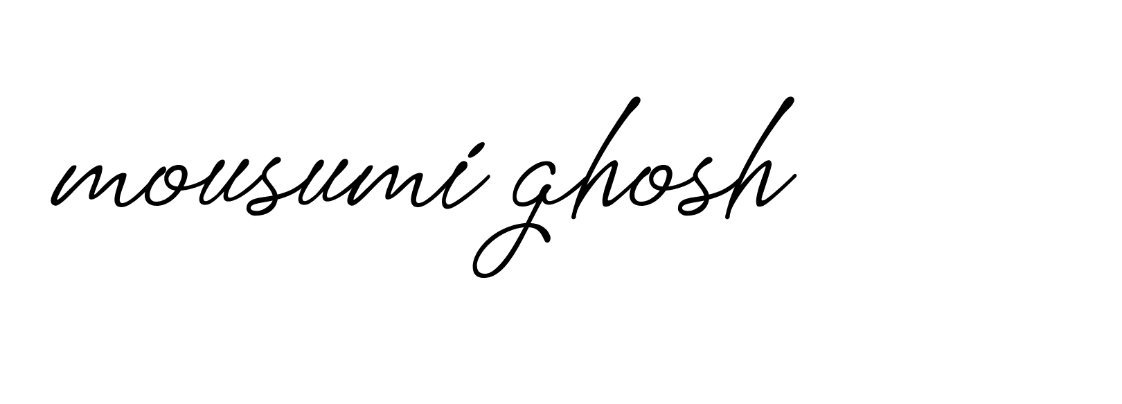 Signature of mousumi-ghosh