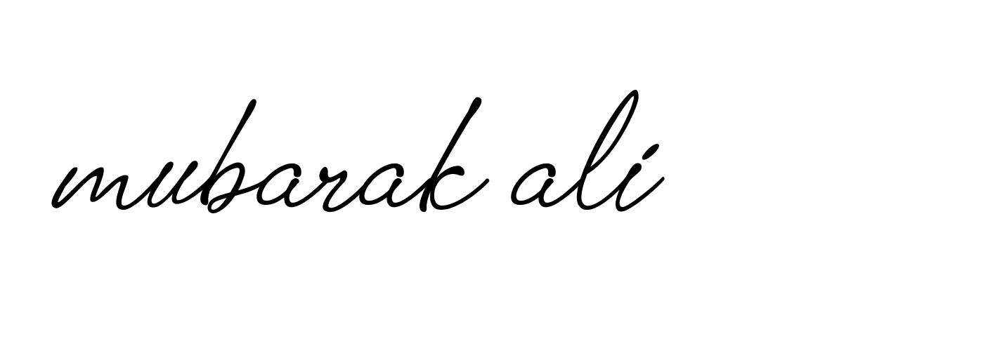 Signature of mubarak-ali