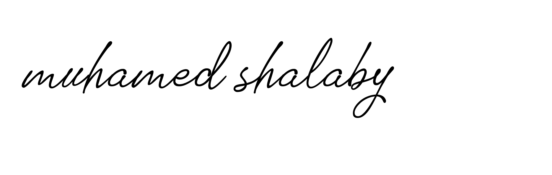 Signature of muhamed-shalaby-