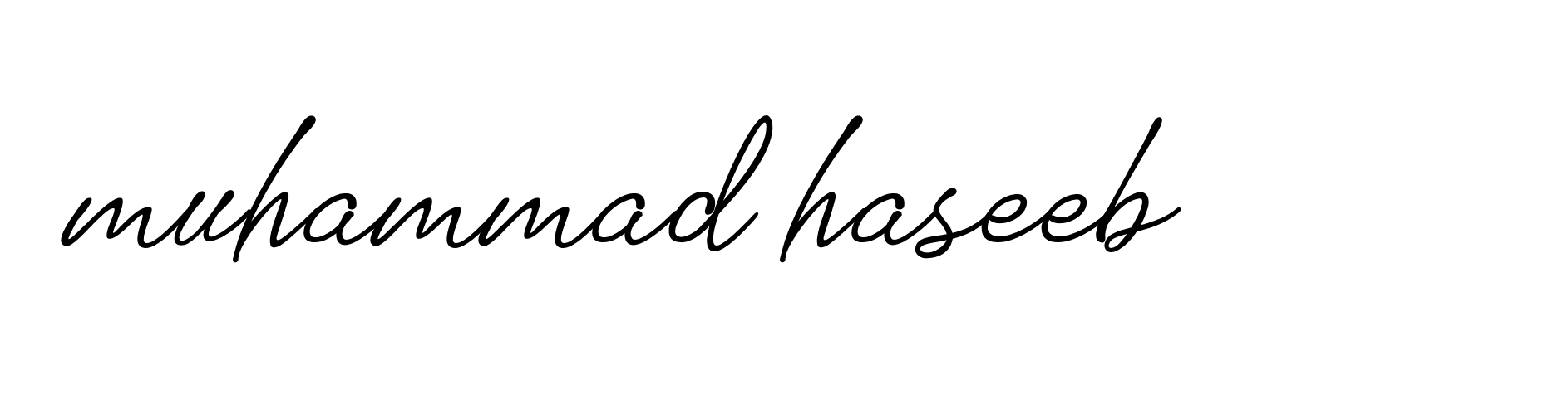 Signature of muhammad-haseeb