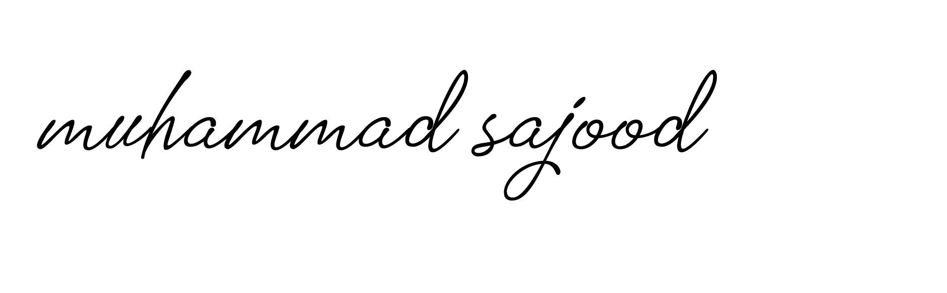 Signature of muhammad-sajood