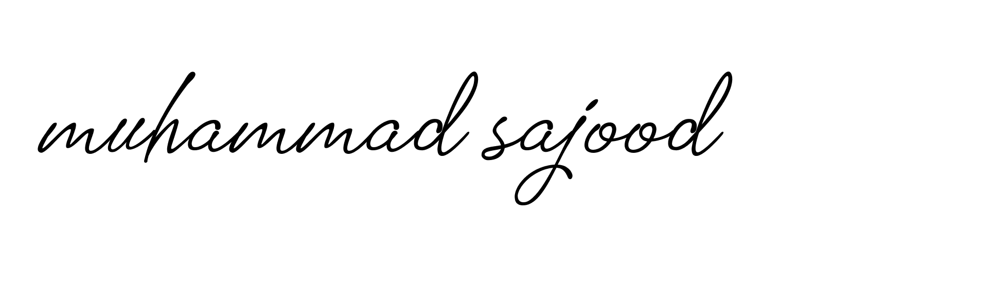 Signature of muhammad-sajood-