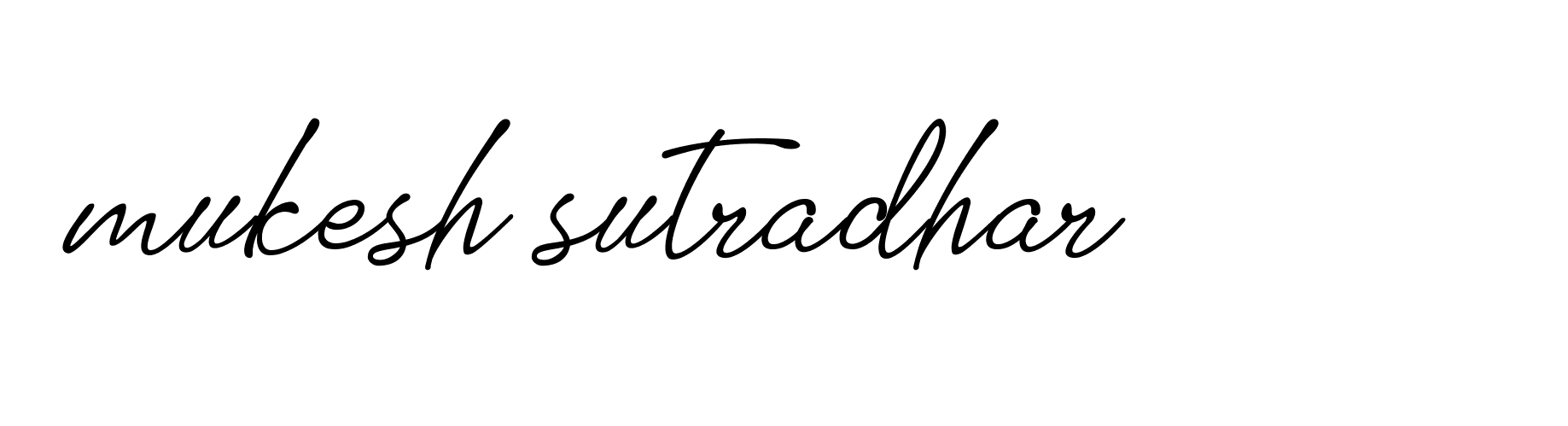 Signature of mukesh-sutradhar-