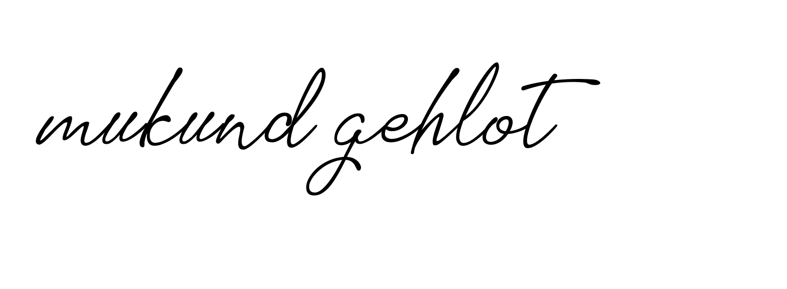 Signature of mukund-gehlot