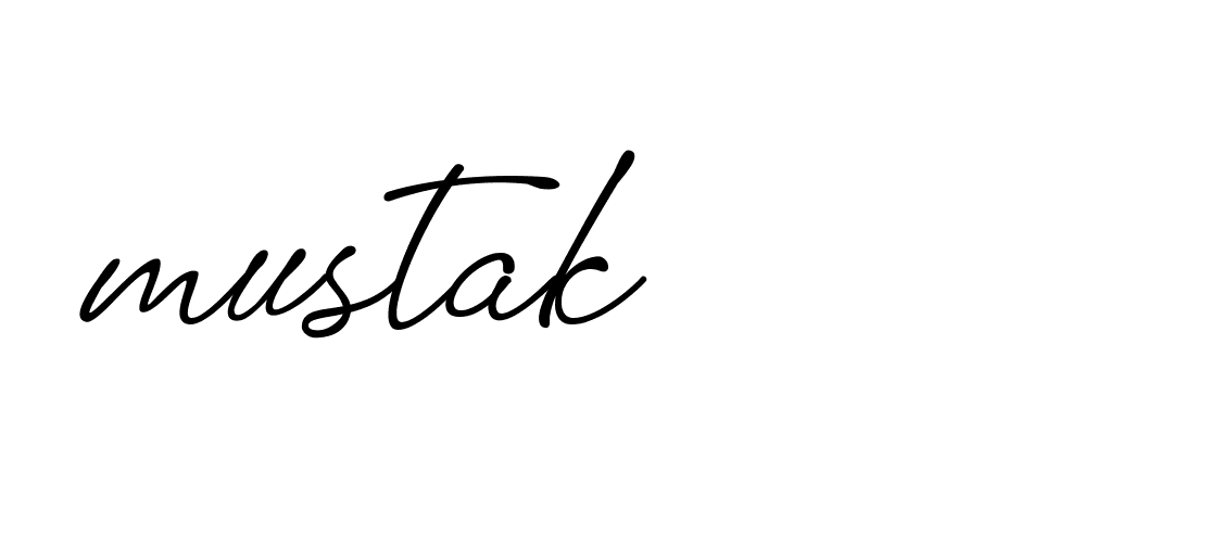 Signature of mustak-