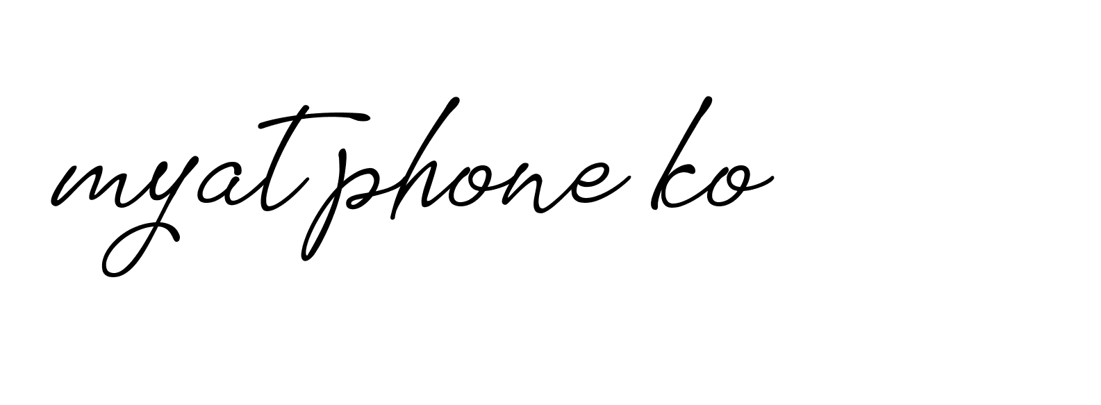 Signature of myat-phone-ko