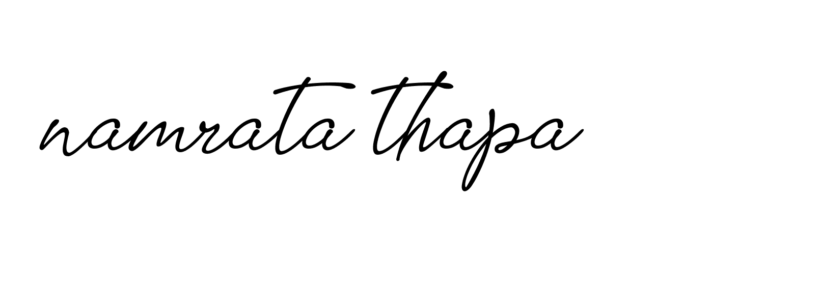 Signature of namrata-thapa