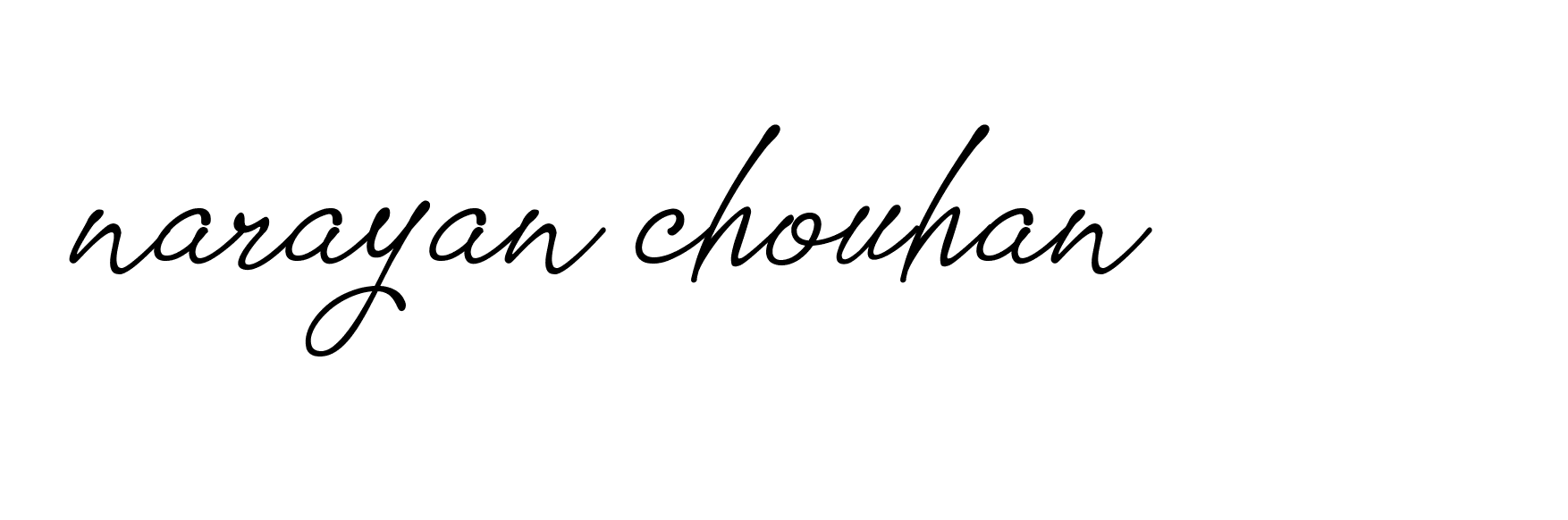 Signature of narayan-chouhan