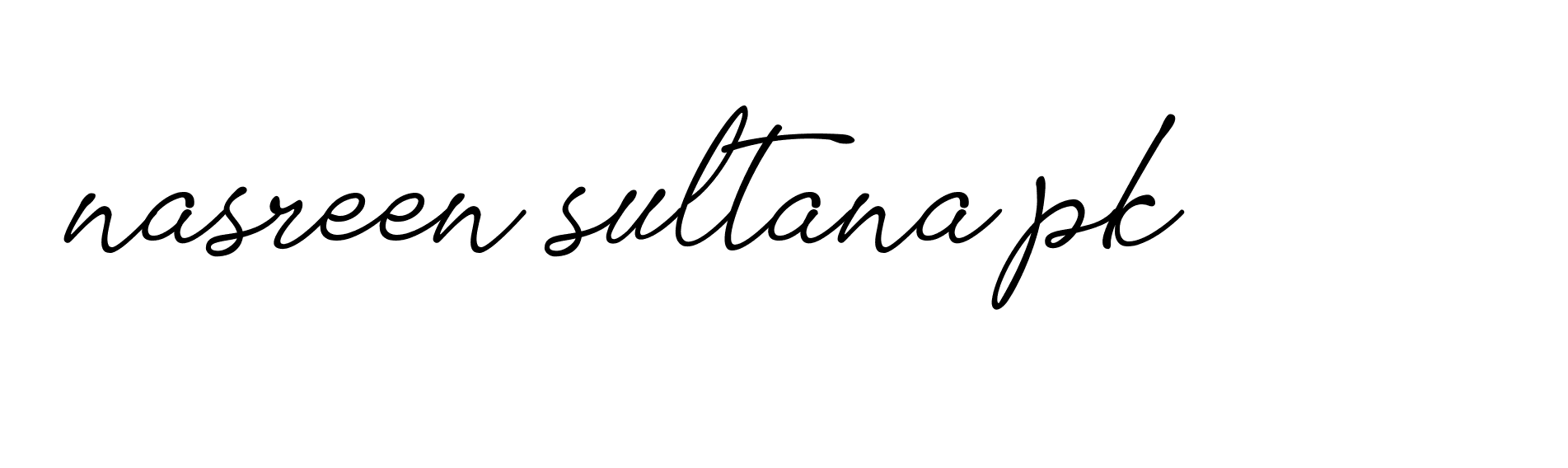 Signature of nasreen-sultana-pk