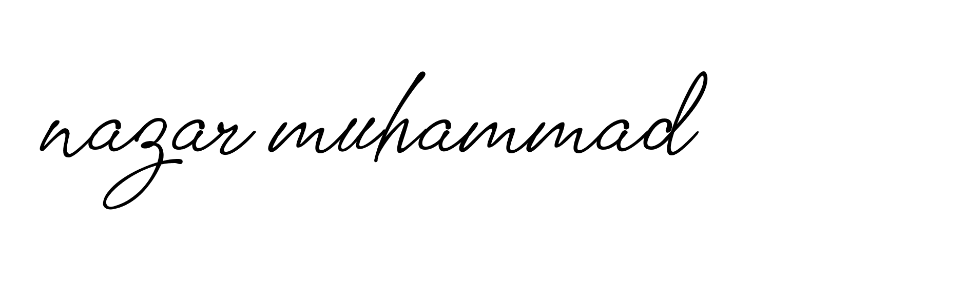 Signature of nazar-muhammad-