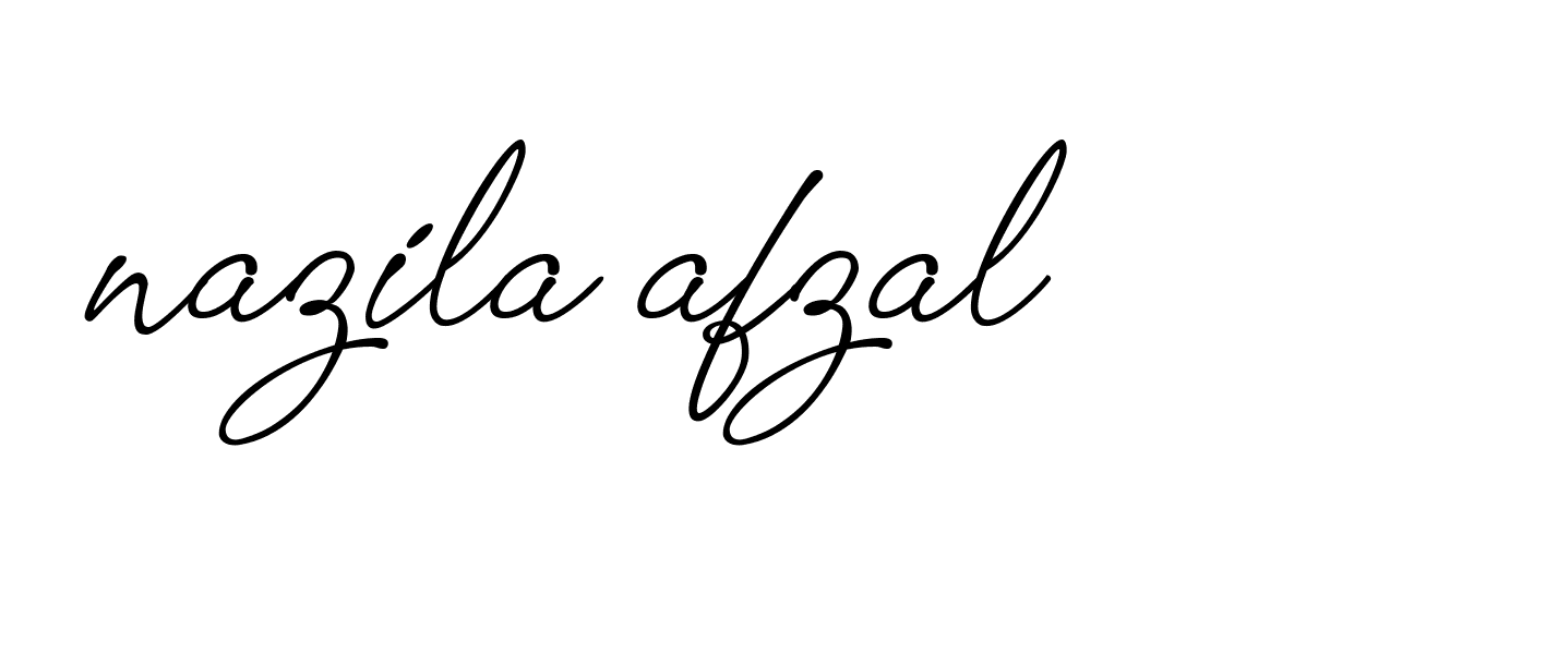 Signature of nazila-afzal