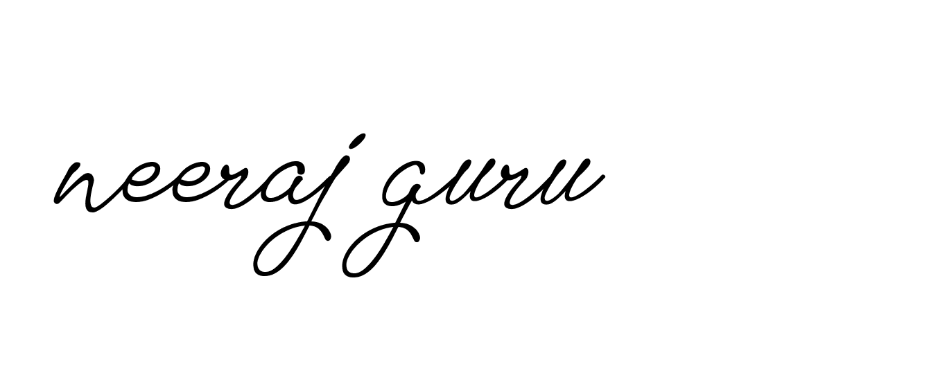 Signature of neeraj-guru