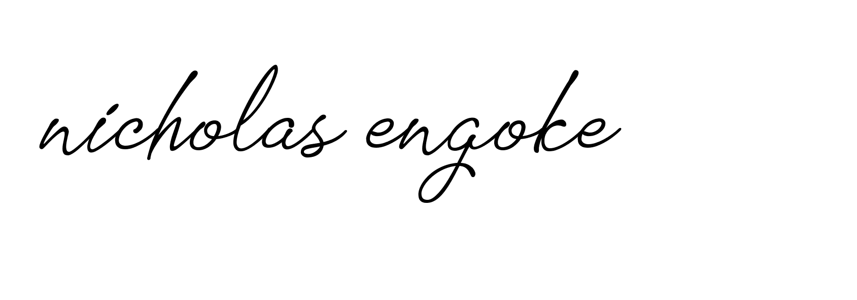 Signature of nicholas-engoke