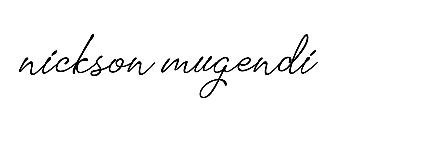 Signature of nickson-mugendi