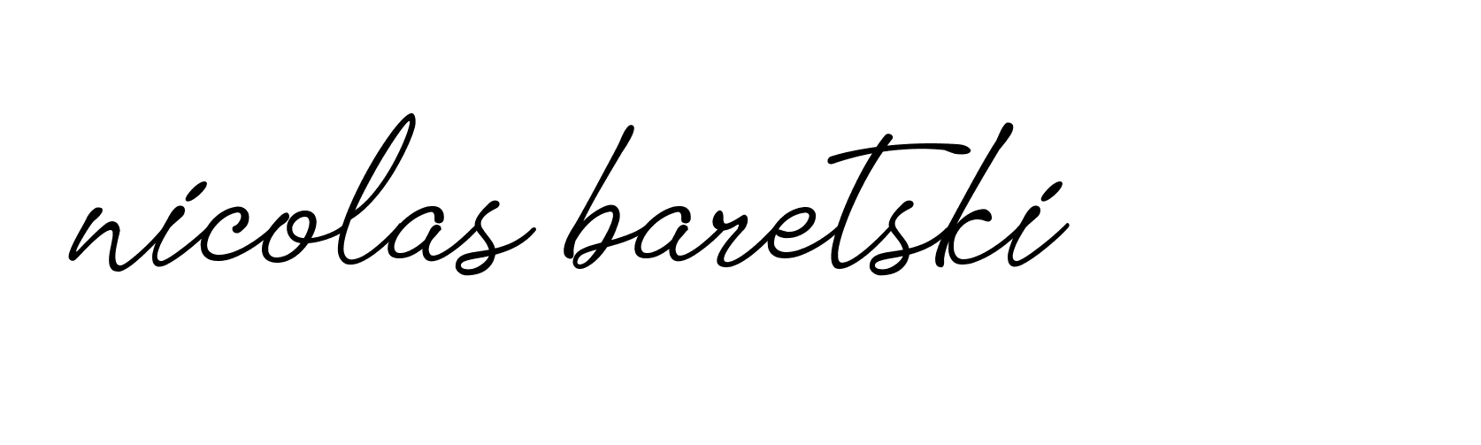 Signature of nicolas-baretski