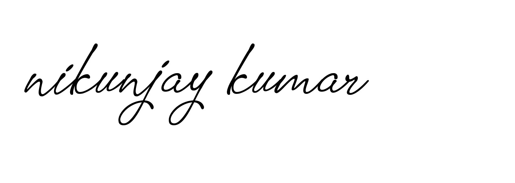 Signature of nikunjay-kumar