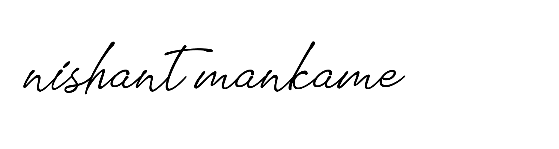 Signature of nishant-mankame-