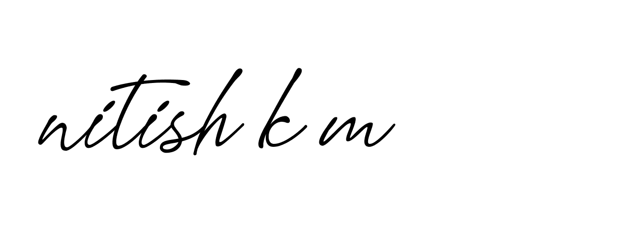 Signature of nitish-k-m