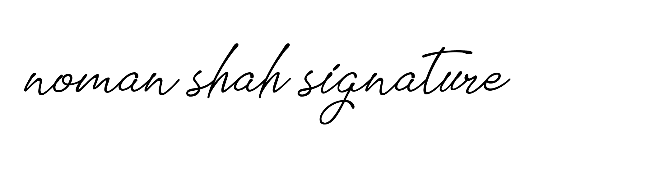 Signature of noman-shah-signature