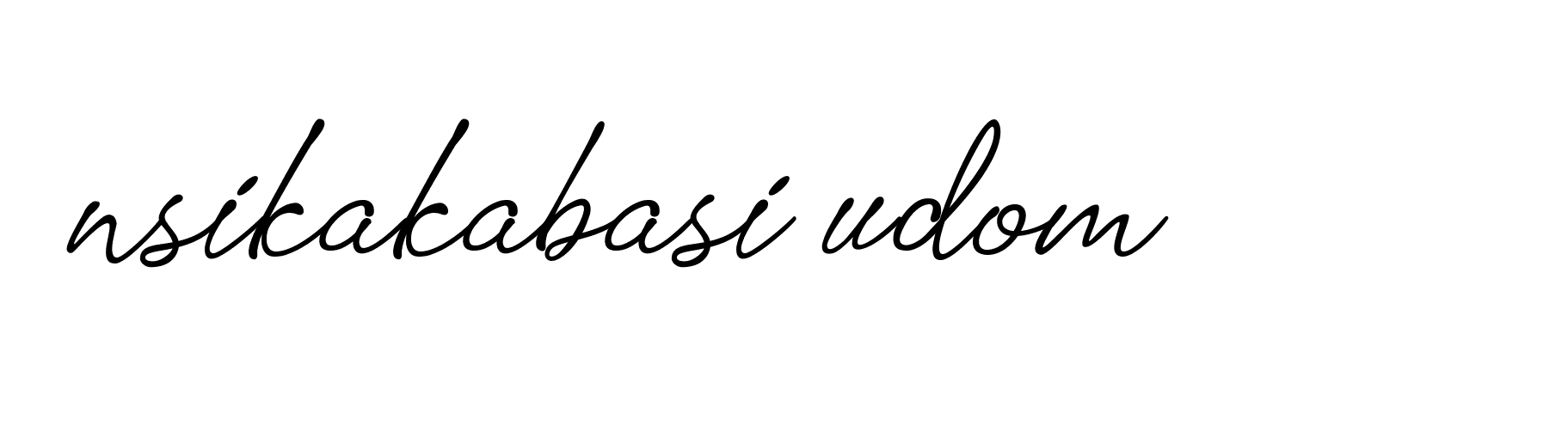 Signature of nsikakabasi-udom