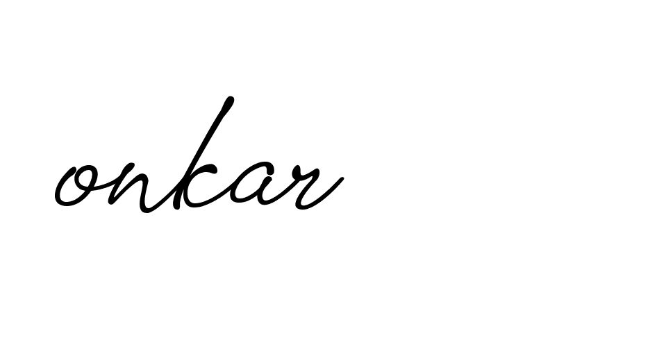 Signature of onkar