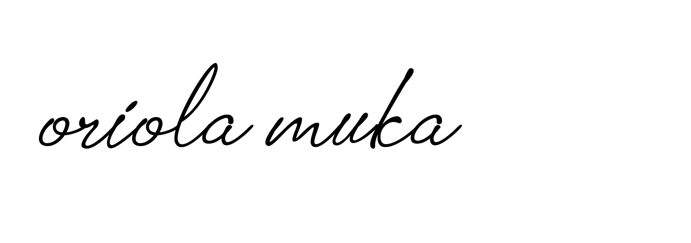 Signature of oriola-muka