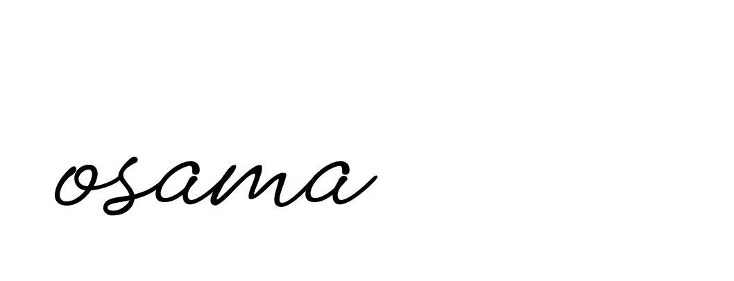 Signature of osama-