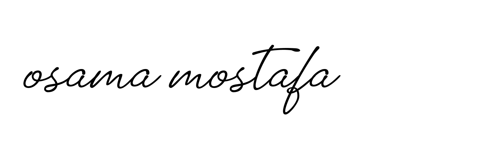 Signature of osama-mostafa