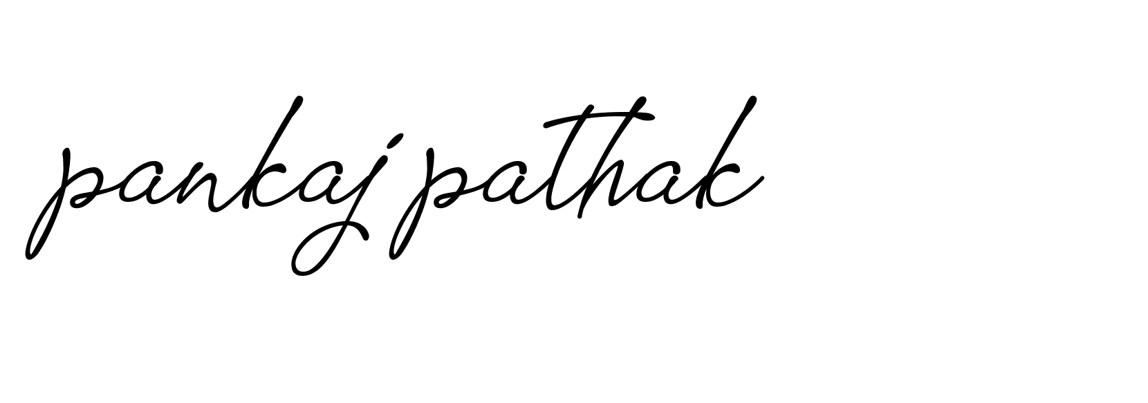 Signature of pankaj-pathak-