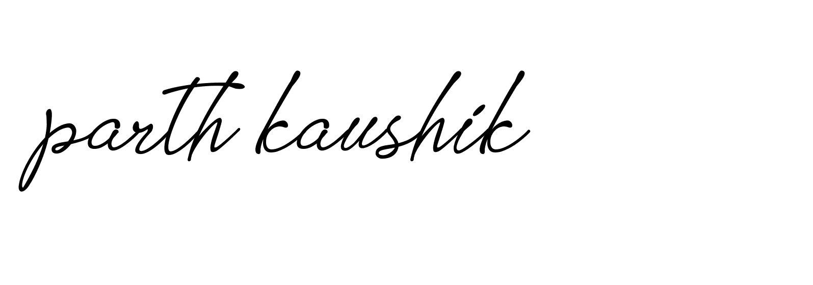 Signature of parth-kaushik-