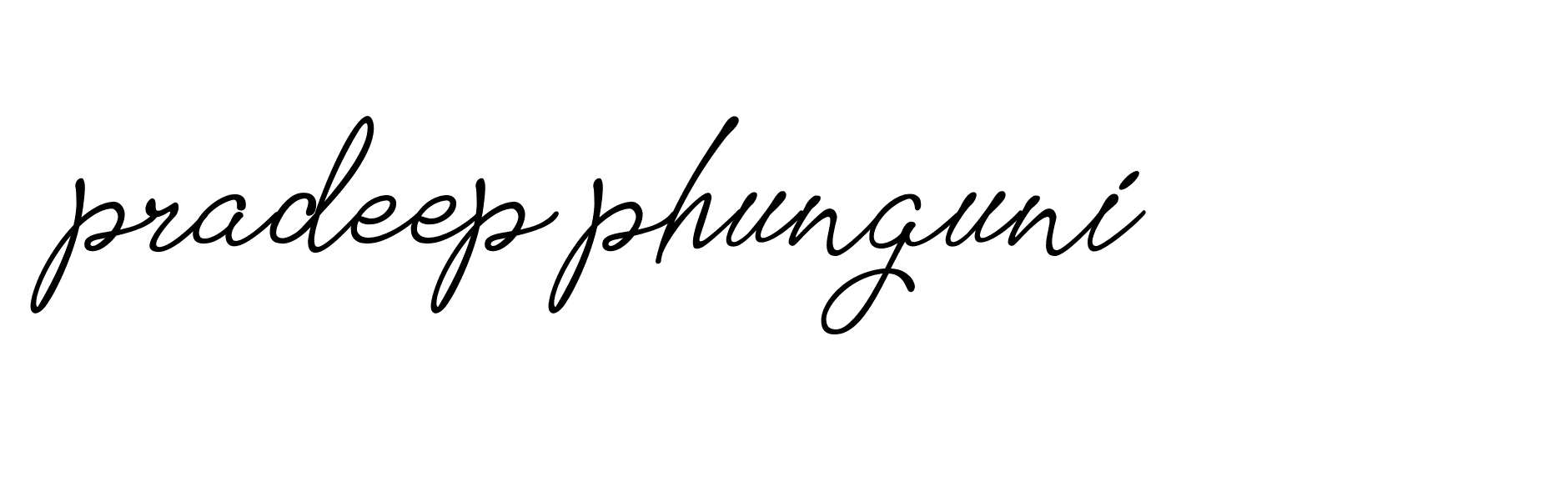 Signature of pradeep-phunguni