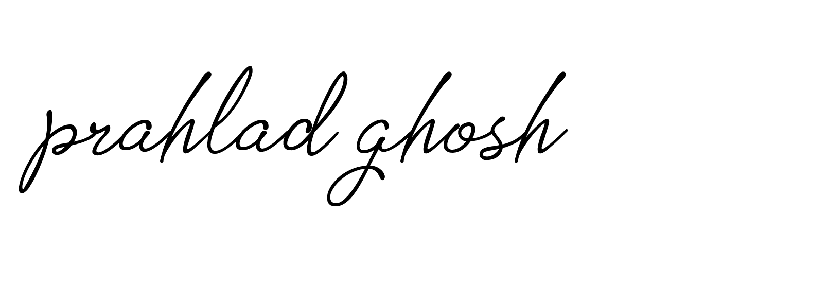 Signature of prahlad-ghosh