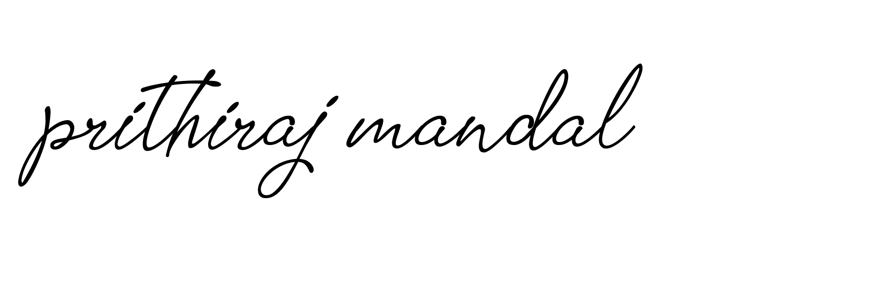 Signature of prithiraj-mandal