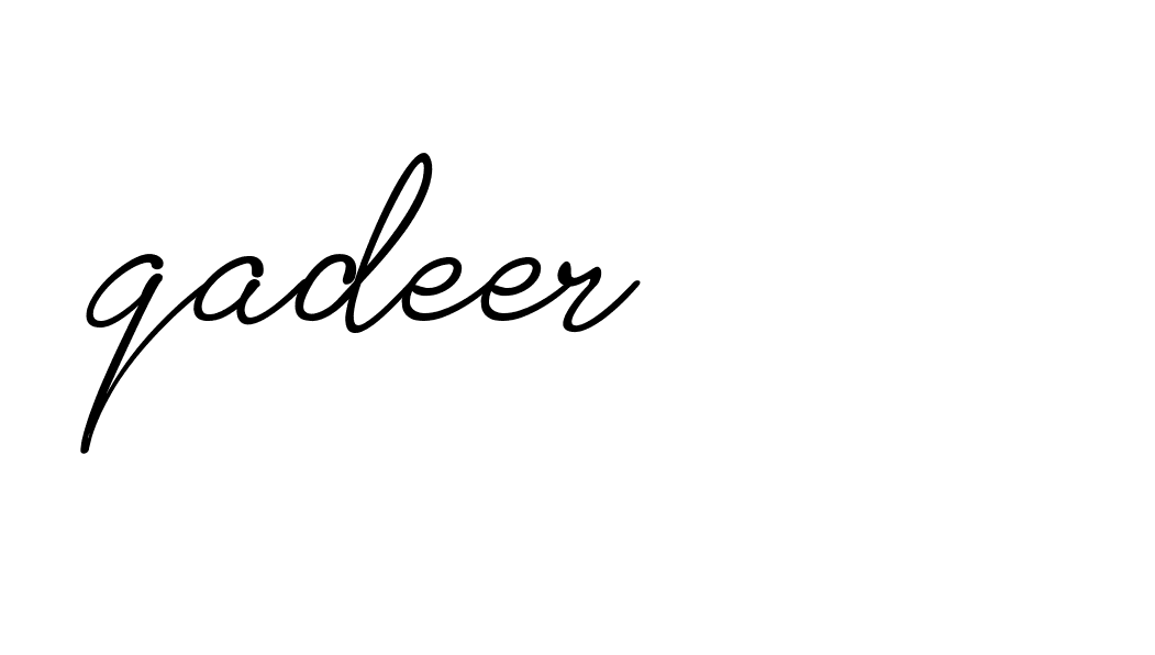 Signature of qadeer