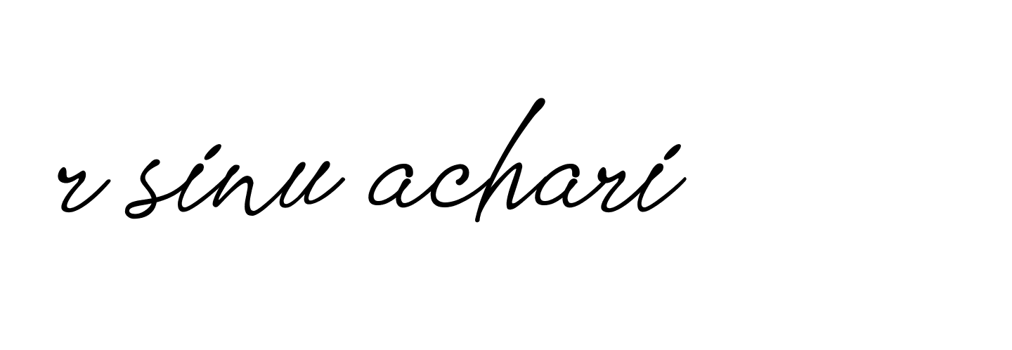 Signature of r-sinu-achari