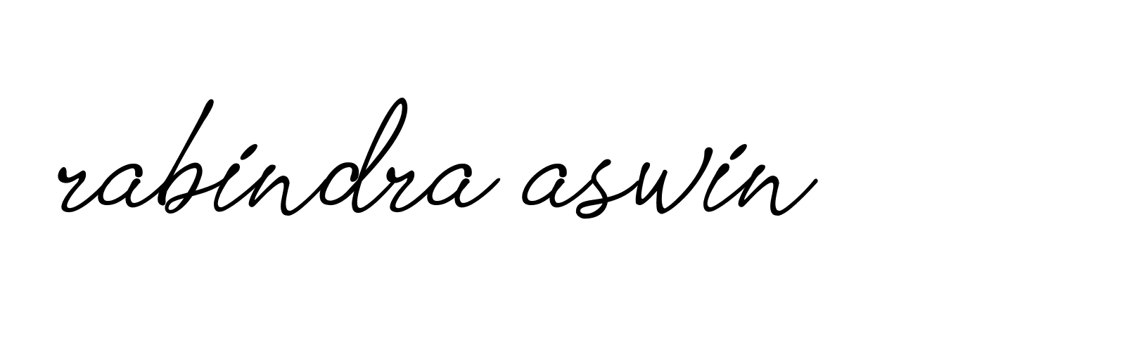 Signature of rabindra-aswin