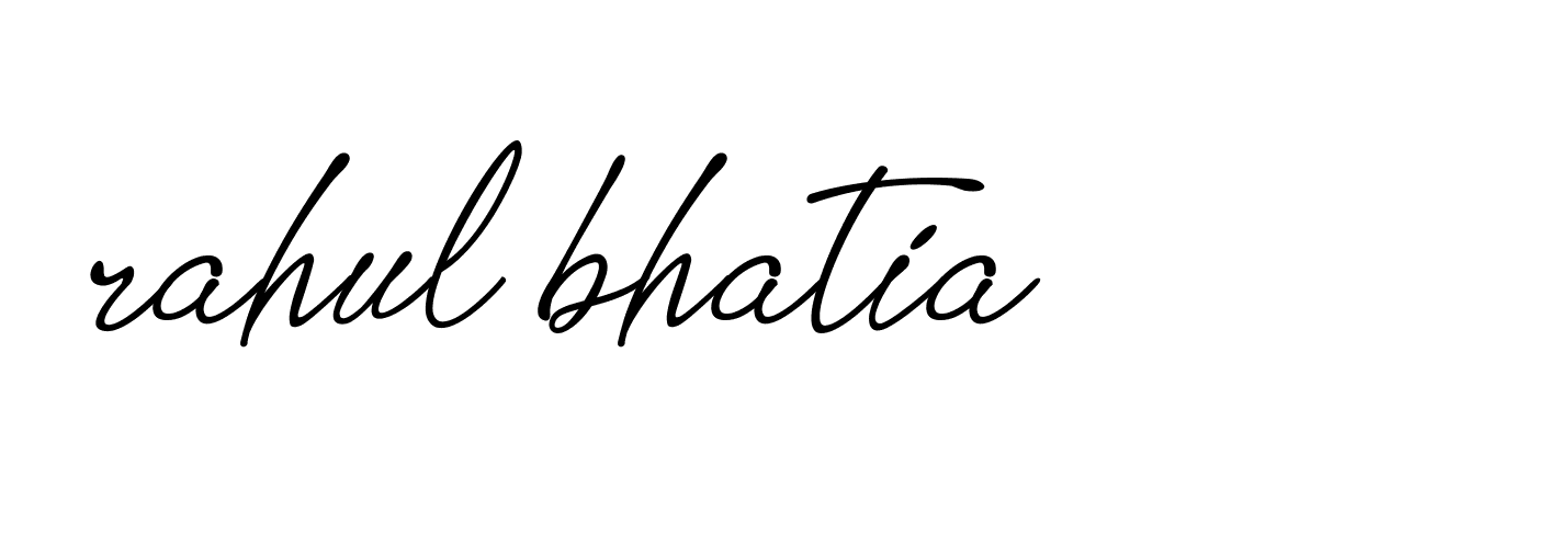 Signature of rahul-bhatia