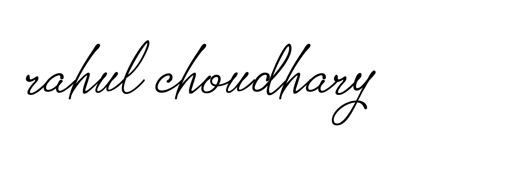 Signature of rahul-choudhary