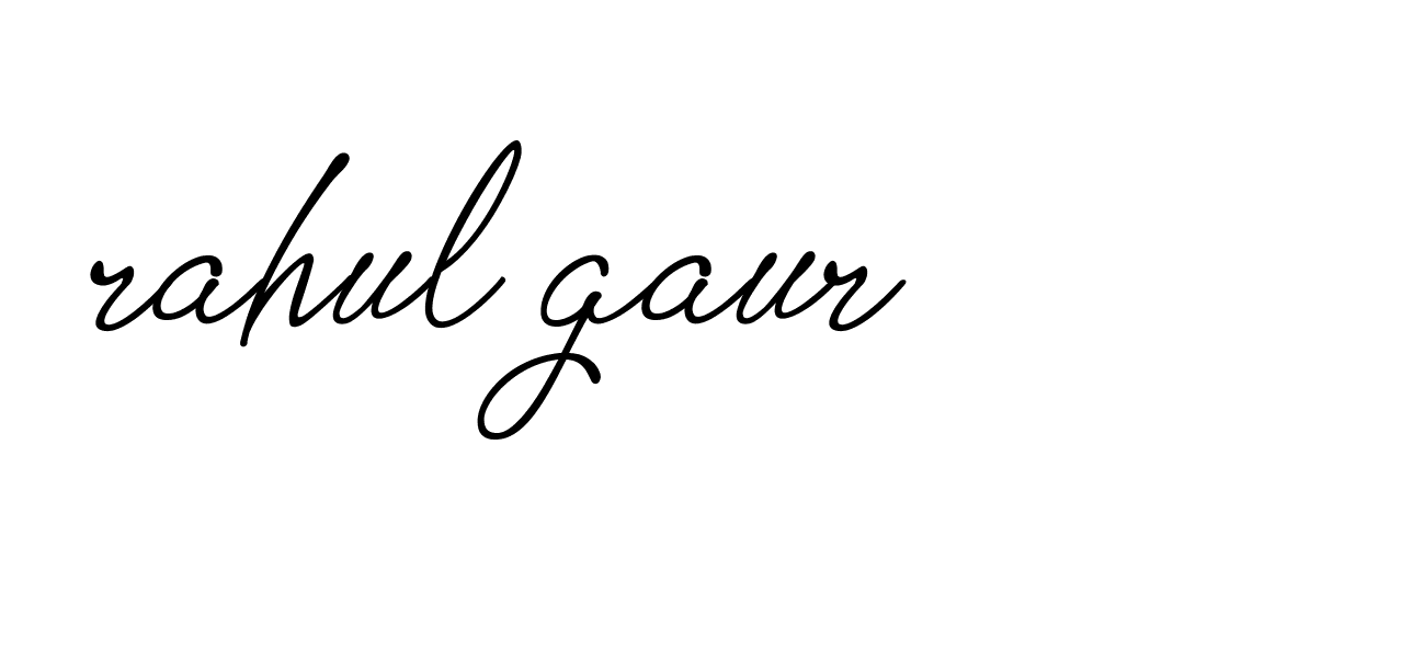 Signature of rahul-gaur