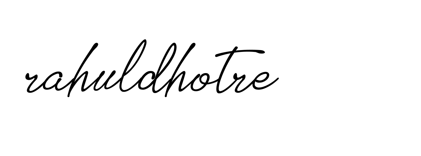 Signature of rahuldhotre